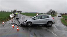 Nehoda se stala mezi Tvrzicemi a Újezdcem.
