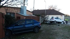 Na Radlické se srazila dv auta (27.3.2017).