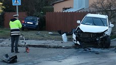 Na Radlické se srazila dv auta (27.3.2017).