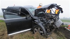Vladimír Benda ze umperka pomohl u váné dopravní nehody osobního auta a...
