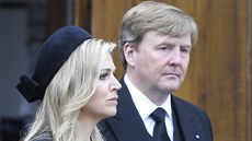 Nizozemská královna Máxima a král Willem-Alexander (Bad Berleburg, 21. bezna...