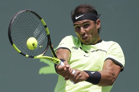 Rafael Nadal v semifinále turnaje v Miami.