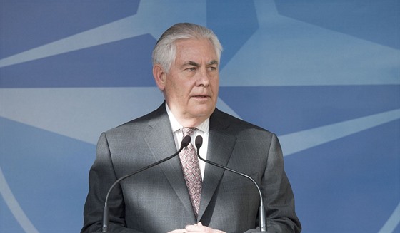 Americký ministr zahrničí Rex Tillerson v centrále NATO