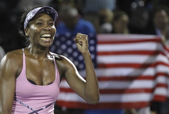 Vtzn smv Venus Williamsov na turnaji v Miami.