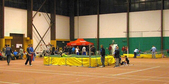 Mstská sportovní hala v Otrokovicích.