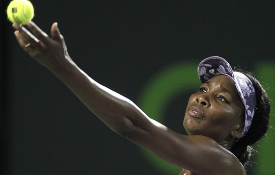 Americká tenistka Venus Williamsová na turnaji v Miami.