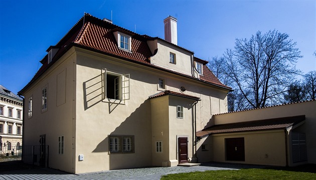 Zrekonstruovaná Werichova vila na Kampě (31.3.2017).
