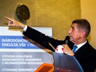 Andrej Babi pednáel na Vysoké kole ekonomické v Praze (30.3.2017)
