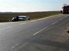 Tragická nehoda autobusu a dvou osobních vozidel u Mackovic na Znojemsku, pi...
