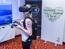 Virtuální realita s poítaem MSI VR One na zádech