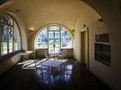 Zrekonstruovan� vnit�n� prostory Werichovy vily na Kamp� (31.3.2017).