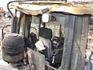 Hasii museli hasit kompaktor, který zaal hoet na skládce v Horní Suché.