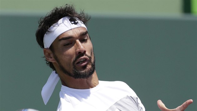 Fabio Fognini v semifinle turnaje v Miami.