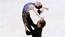 Kanadský pár Virtueová, Moir p�i sout�i tane�ních pár� na sv�tovém �ampionátu...