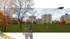 Jedno z vyobrazení, která jsou sou�ástí vít�zného návrhu �e�ení vnitrobloku...