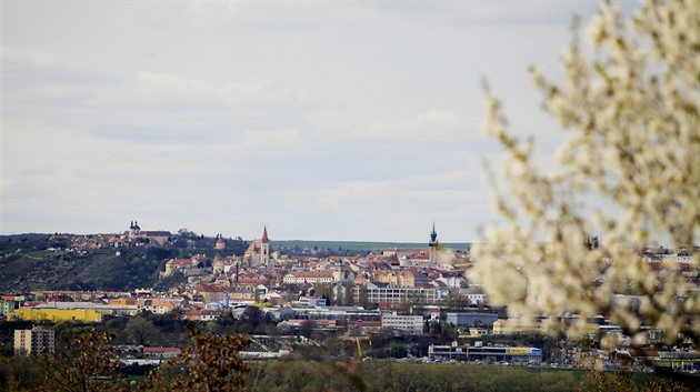 Jarní pohled na Znojmo.