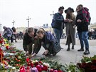 Petrohrad truchlí za obti teroristického útoku v metru  (4. dubna 2017)
