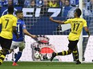 Pierre-Emerick Aubameyang, útoník Dortmundu, stílí jednoduchý gól v derby...