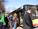 Autobusov linka z Walbrzychu poprv zamila a do Mezimst (1.4.2017).