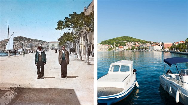Pístav Split tehdy a dnes