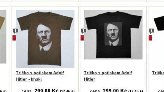 V nabídce knihkupectví a vydavatelství Naše vojsko jsou i předměty s portréty A. Hitlera, K.H. Franka a R. Heydricha.