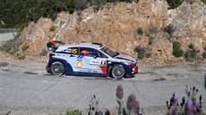 Thierry Neuville na trati Francouzské rallye.