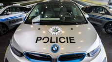 Ti elektomobily BMW i3, které byly zapjeny policii.