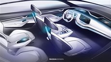 Interiér konceptu Škoda Vision E
