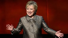 Hillary Clintonová na světovém summitu žen v New Yorku (6. duben 2017).