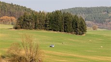 Na Prachaticku se v sobotu zítil ultralight. Po dopadu zaal hoet, pilot...