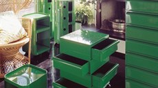 V 70. letech se Componibili vyráběly i v zelené barvě.