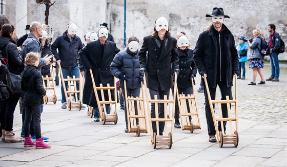 Prvod hrka prochází centrem eských Budjovic.
