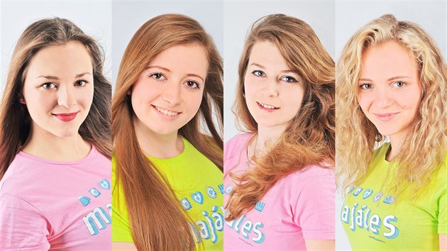 Finalistky soute o nejkrásnjí dívku Hradeckého Majálesu 2017