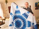 Proívané deky se symbolem hvzdy dávají indiáni jako projev dík.