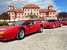 Sraz voz Ferrari u zámku v praské Troji. (13. dubna 2017)