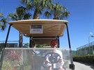 Markéta Vondrouová v resortu Saddlebrook na Florid ped semifinále Fed Cupu...