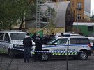 V Holeovicích ped sluebnou se zastelil stráník mstské policie (19.4.2017)