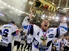 Brno slav. Hokejov Kometa vybojovala po jednapadesti letech mistrovsk titul.