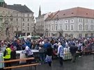 Zelák zdraví Brno, fandí se i na námstí