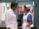 Josef Abrhám a Andrea underlíková v seriálu Nemocnice na kraji msta (1981)