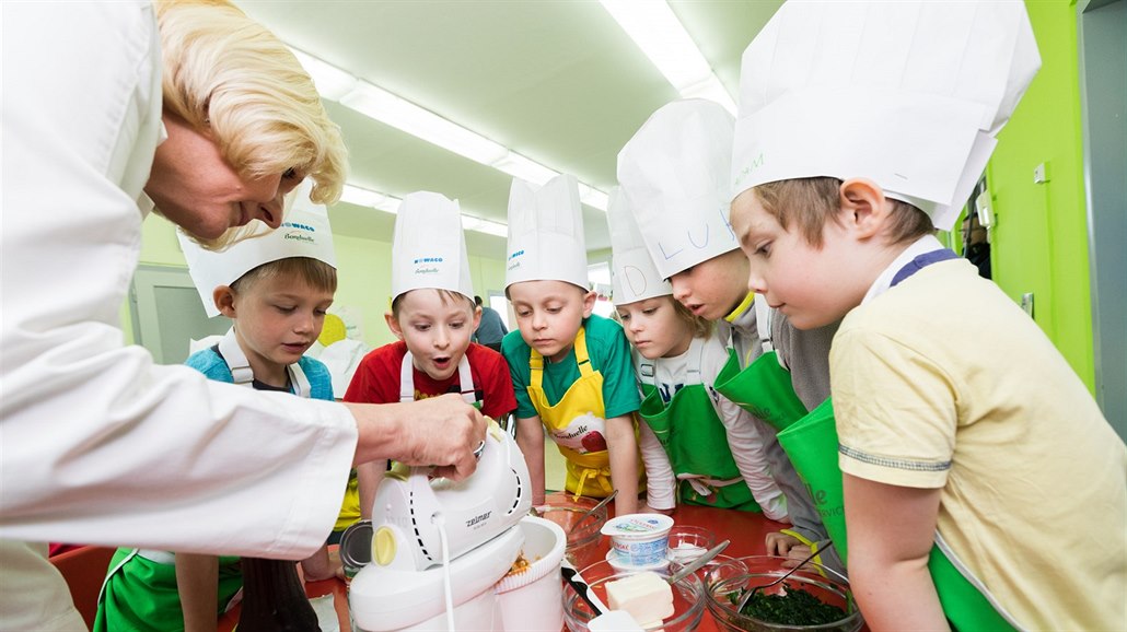 D�ti pracovaly p�edev�ím s ingrediencemi, které obvykle p�íli� "nemusí". 