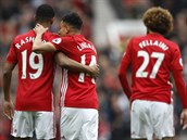 Fotbalist Manchesteru United po vstelenm glu v utkn s Chelsea.