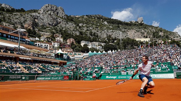 Andy Murray ve druhm kole turnaje v Monte Carlu.