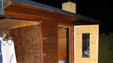 Sauna v Robousích, kde dolo k tragédii.