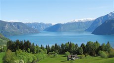 Pohled na Sognefjord od Leikangeru