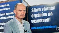 Majitel vily na Petřinách Jiří Šalda v diskusním pořadu Rozstřel.