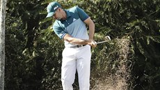 panlský golfista Sergio García bhem posledního dne Masters v August.