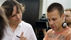 Martin Dolenský (vpravo) při natáčení
