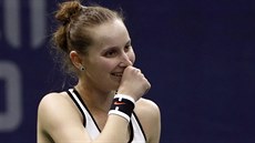 Markéta Vondrouová slaví postup do finále turnaje v Bielu.