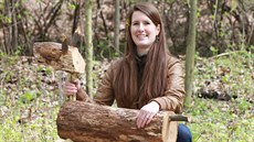 Karolína Kostínková, která se svým man�elem otevírá lesní �kolku v Brné.
